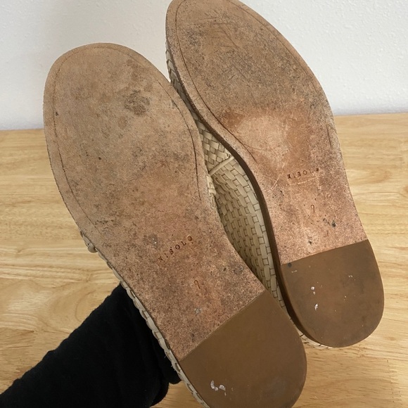 Nisolo Mara Woven Leather Slip On Loafers Bone 9 - Picture 6 of 9